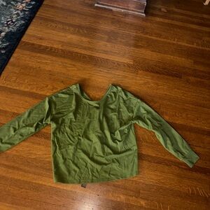 CAbi Green Long Sleeve Top